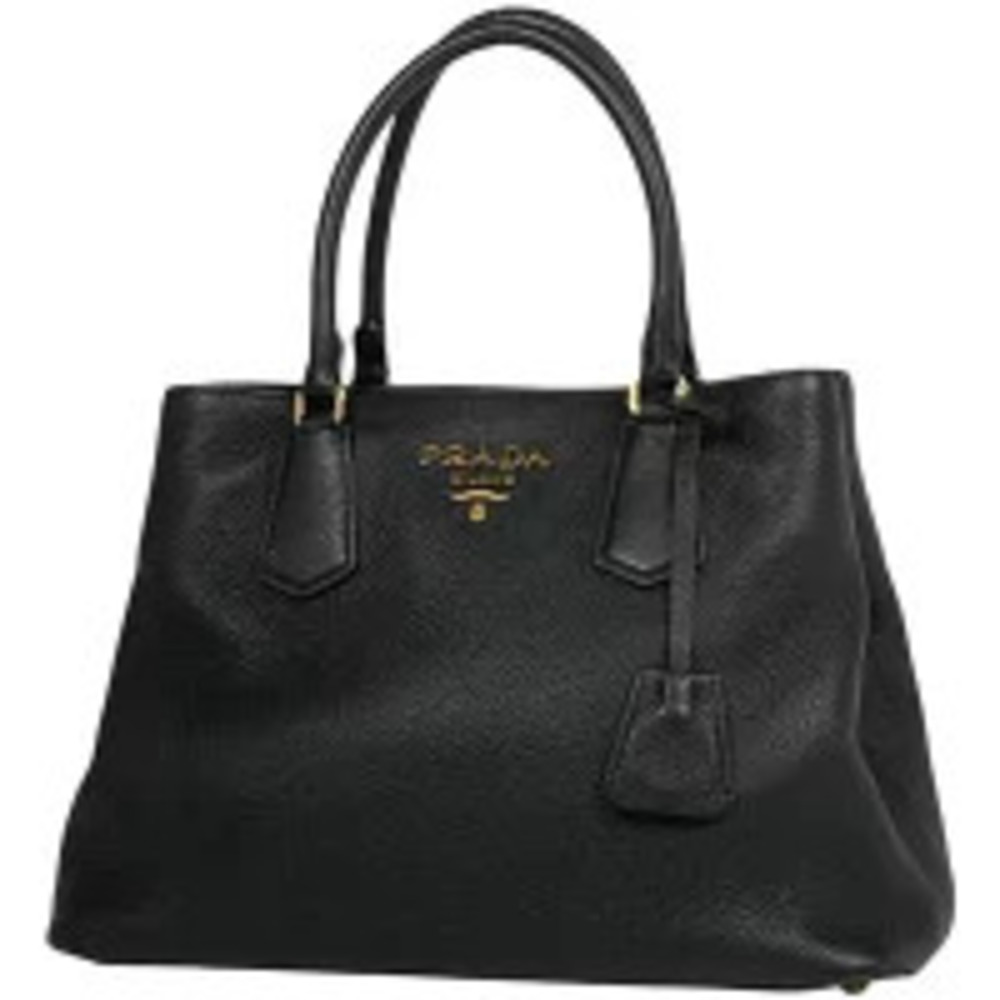 Prada Vitello Phenix Tote Bag black calfskin leather